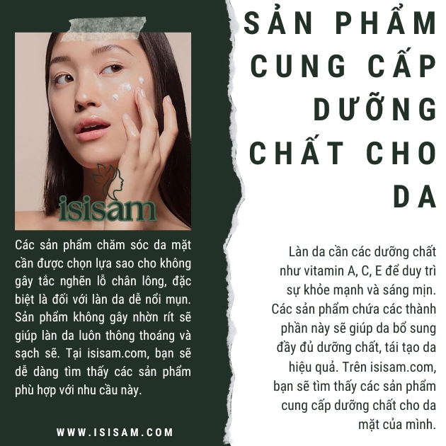 Giới Thiệu BỘ SẢN PHẨM CHĂM SÓC DA MẶT CHO NỮ ISISAM